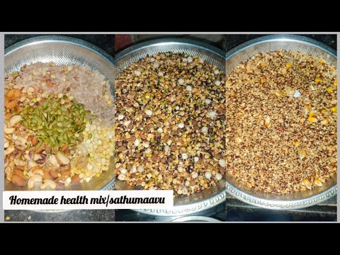 Homemade health mix for babies|sathumaavu #babyfood #sathumaavu #healthmix @saranhomecooking