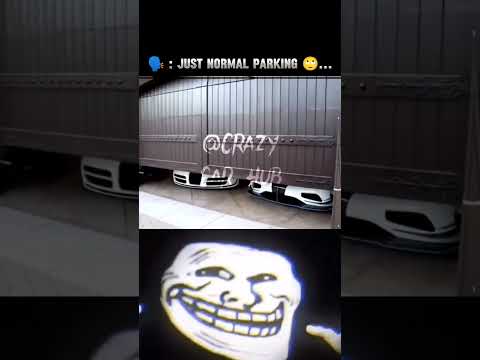 Troll Face 😈 || Not A Normal Parking 💀 || Subscribe - Crazycrhb || #shorts #trollface #bugatti