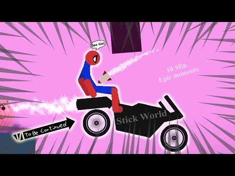 10 Min Best falls | Stickman Dismounting funny and epic moments | Like a boss compilation #665