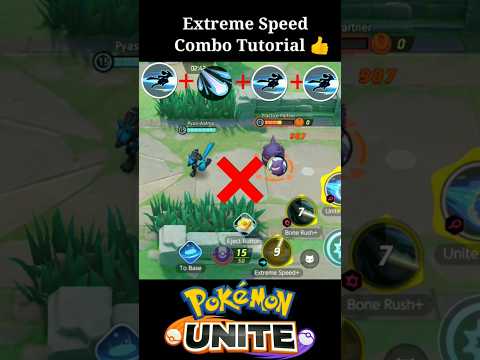 Lucario Extreme speed Master Combo Tutorial ✅|| Pokemon unite