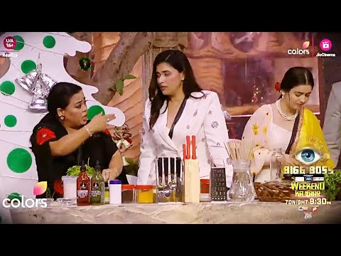 Bigg Boss 18 WKV PROMO | Laughter Queen Bharti Singh and Mannara Chopra Ne Banaya Ghar Mein COOKING