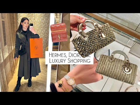 First Luxury Shopping in 2025- Collecting New Hermes, Stunning Dior Bags & YSL