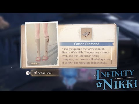 Cotton Diamond Socks Location - Chic Elegance Outfit | Infinity Nikki