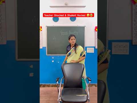 Teacher Shocked & Student Rocked 🤣 #shorts  #ytshorts #backbenchstudent #schoollifecomedyvideo