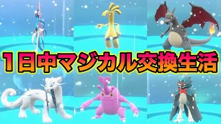 【神回】1日中マジカル交換生活をしたら色違い・改造が大量でヤバすぎたww【ポケモンSV/スカバイ】