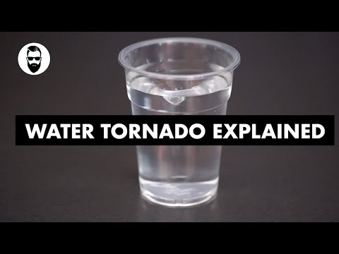 What happens when you put a battery in salt water - Tornado in glass with battery trick explained