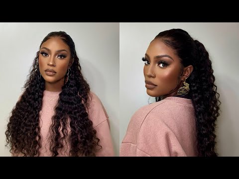 How To: Melted Deep Wave 13x6 Full Lace Frontal Wig Install  ft.YMY HAIR