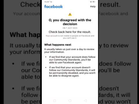 Facebook account disagreed with the decision/your account has been locked  Facebook problem solution