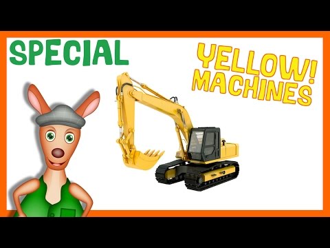 * YELLOW MACHINES * | Vehicle Playlist For Kids | Things That Go TV!