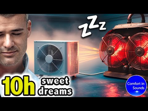 Relaxing Heater Sounds and Fan ASMR (NO ADS), Fall Asleep Instantly, Deep White Noise