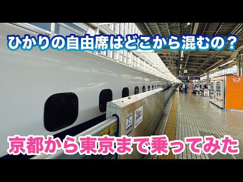 【東海道新幹線】自由席は「ひかり」がオススメ！京都から乗ってみた