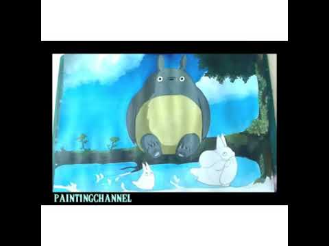 How to draw and paint Totoro