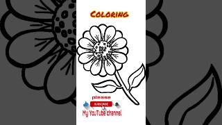 sunflower 🌻  #shorts #youtubeshorts #sunflower #art #coloring #colorsfortoddlers