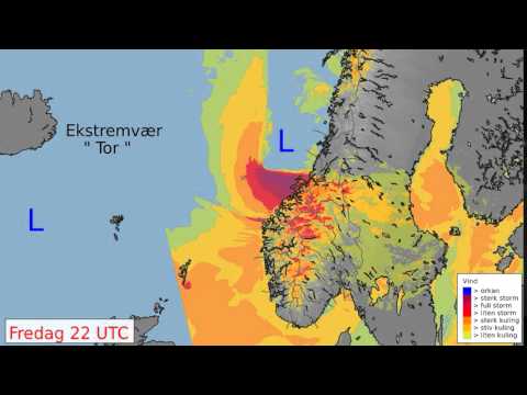 Ekstremværet Tor, treffer 30. januar 2016