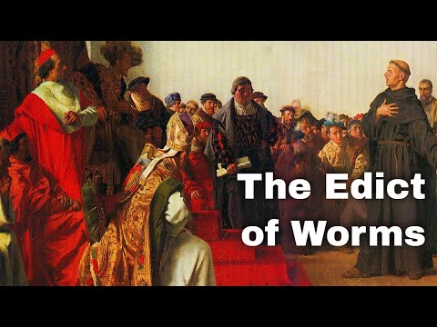 25th May 1521: Edict of Worms issued by the Holy Roman Emperor Charles V against Martin Luther