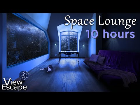 Space Lounge Ambience | Chill in Space | Relaxing with Space Sounds | 10 HOURS