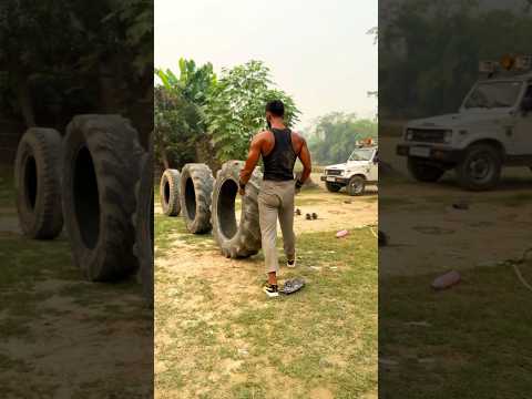 Tyre lifting | power lifting | stamina | tyre se exercise #shorts #shortsfeed #shortsbeta