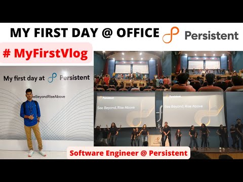 First Day at Office @persistentsys  |  Software Engineer at Persistent | My First Vlog