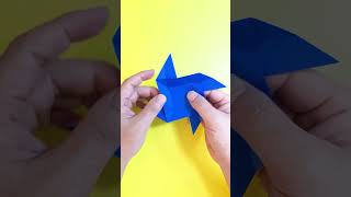 折り紙　1枚で作れるかっこいい手裏剣の簡単な作り方2～How to make an easy origami ninja star（shuriken）～#shorts