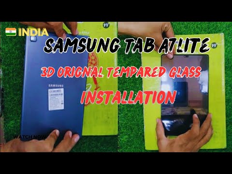 Samsung Tab A7 Lite Tempared Glass Installation !! Samsung Tablet A7 Lite Screen Guard