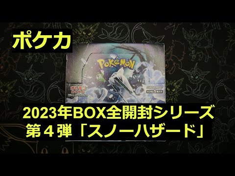 【ポケカ】2023年の箱「スノーハザード」1BOX開封！