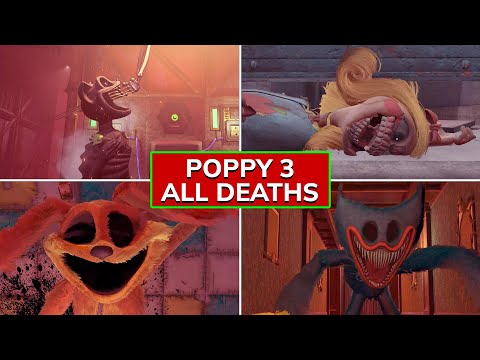 Poppy Playtime 3 All Deaths Scenes Bosses and Characters