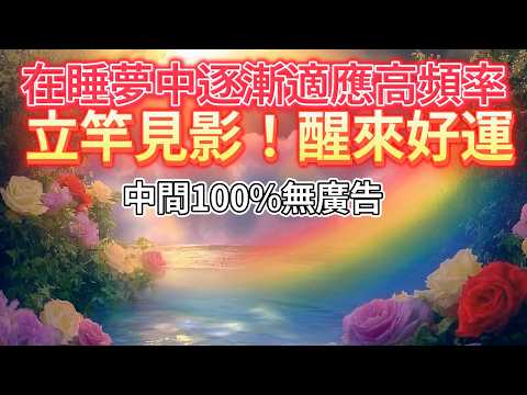 提升 頻率 中間100%無廣告 【⚠️99.99%靈驗⚠️ 吸引力法則音樂  逐漸在睡夢中適應更高的頻率水平！】對於不相信自己有運氣的人來說越有效【增加財運、貴人運、增加情感魅力的音樂 】治癒匱乏精神