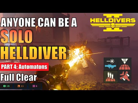 Helldivers 2: The BEST new meta support weapon for the bots (Solo Helldive/Full clear)