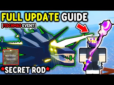 How To COMPLETE FULL FISCHMAS EVENT Update GUIDE in Roblox Fisch..