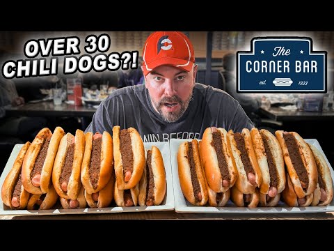 Eating as Many Hot Dogs as Possible for Rockford Corner Bar’s Famous Chili Dog Challenge!!