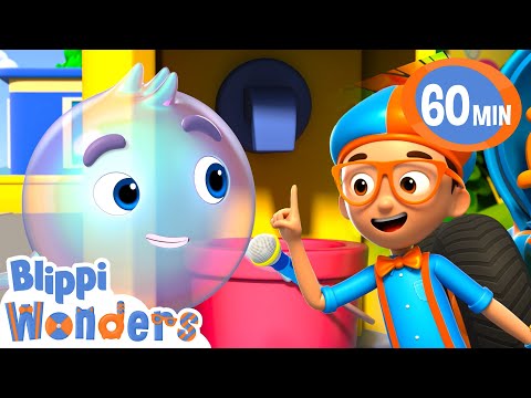 Blippi sings with Marvin Bubbly ! | Blippi Wonders Educational Videos for Kids