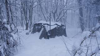 Hot Tent Camping in Deep Snow