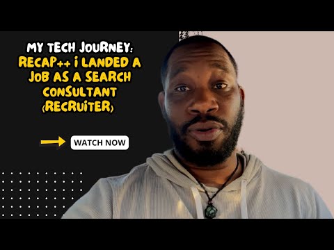 I LANDED A JOB AS A SEARCH CONSULTANT (RECRUITER)