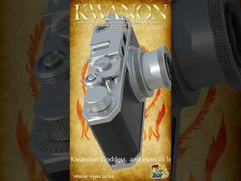 キャノン最初のカメラ「KWANON」の3DCGレプリカ #Canon #kwanon #カンノン #キャノン #キヤノン #観音 #キャノン キャノン初のカメラ #クラシックカメラ