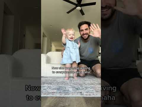 Our ADORABLE Baby's FIRST Waving and Hi Moments!