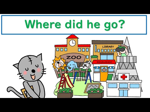 Where did he go？【えいご絵本】　Kittycatはどこへ行ったかな。探してね。幼児　小学生と親子で孫と楽しく聞き流し初級英会話！