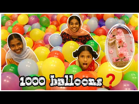 WE TRIED TO FILL A ROOM FULL OF BALLOON*AND THIS HAPPENED*|MALAYALAM|THE3SISTERS