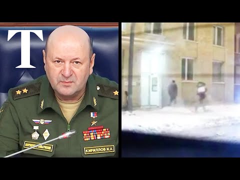 Moment Russian general killed by Ukrainian agents