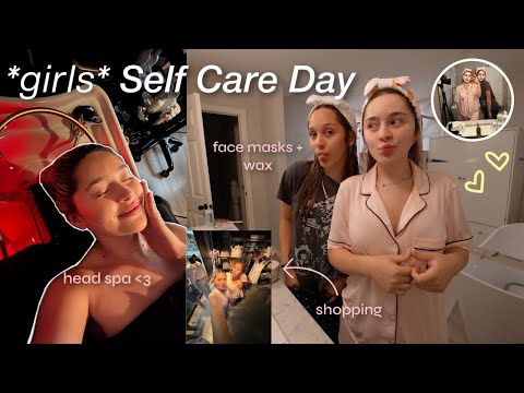 a *not so relaxing* self care day with my sister 🛁 | waxing, face masks, spicy noodles