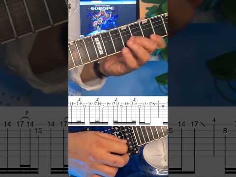 The Final Countdown- Guitar Solo Lesson with TABS #guitartutorial #guitarist #guitarsolo #guitar