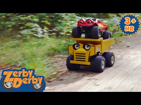 Saving Zerby Town’s Runway | Dotty, Zack & Sandy to the Digging Rescue | Zerby Derby | 9 Story Kids