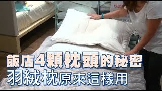 飯店4顆枕頭的秘密 羽絨枕原來這樣用 | 台灣蘋果日報