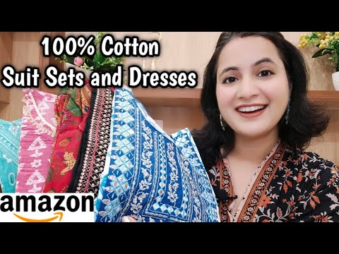 Cotton Suits and Dresses From Amazon | Amazon Kurti Sets ,Coord Sets and Dresses | Neema's Talk