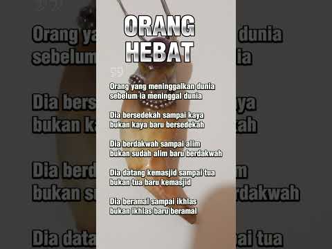 Orang Hebat Itu #shortsvideo #motivation #quotes #shortsfeed #shorts #reels #youtubeshorts #youtube