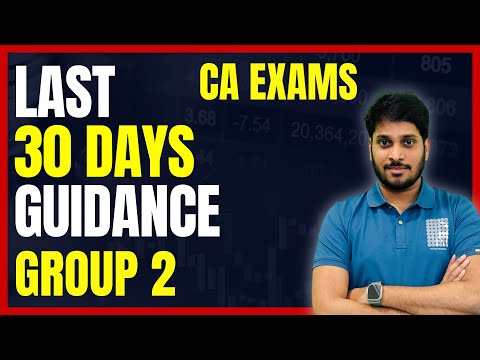 LAST 30 DAYS | TO DO | ALL THE VERY BEST | CA EXAMS