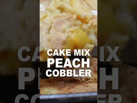 Easy Cake Mix Peach Cobbler