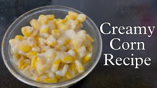 10ని॥తయారు చేసే స్వీట్ కార్న్ రెసిపి|easy cheese creamed corn recipe in Telugu by@EyesofNakshatra