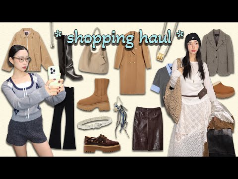 가을과 겨울 사이🧶🐈💭 스멀 스멀 준비하는 겨울 준비 haul⩫⋰∗❄️ | 겨울슈즈∙겨울악세서리∙fw아우터