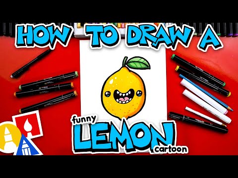 How To Draw A Funny Lemon Cartoon