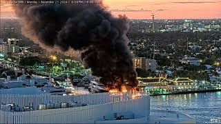 Serious Boat Fire at 15th St Fisheries on 12/23/2024